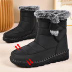 Women's Faux Fur Trimmed Winter Snow Boots